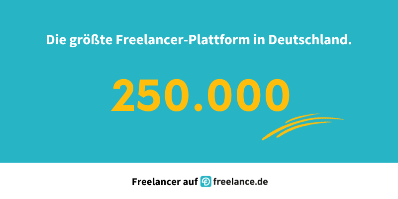 freelance.de Freelancer-Plattform 250.000